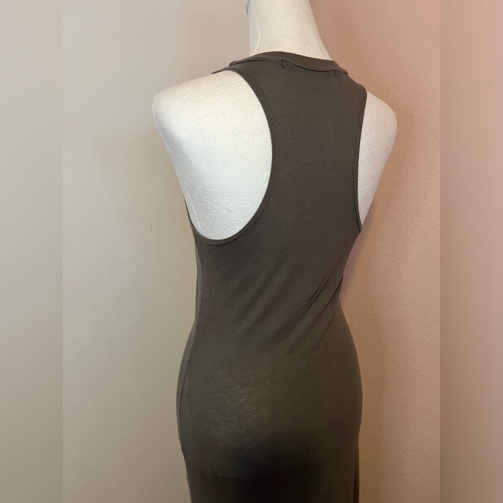 Slate Racerback Side Slit Maxi Dress - Picture 9 of 16